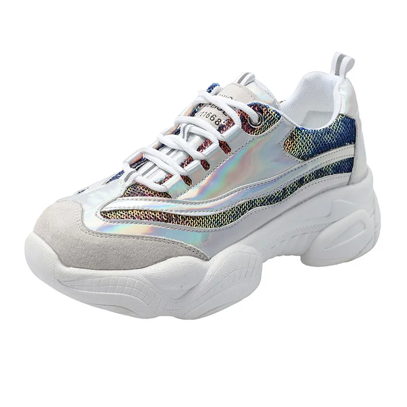 Женские кроссовки на платформе повседневные Дизайнерские Chaussure Femme YJ 12 весна