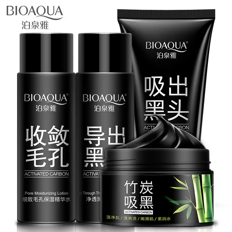 BIOAQUA с бамбуковым углем для удаления черных точек набор маска уменьшения пор |