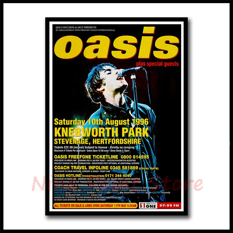 Oasis rock music бумажные постеры для бара кафе гостиной столовой декоративные картины без рамы