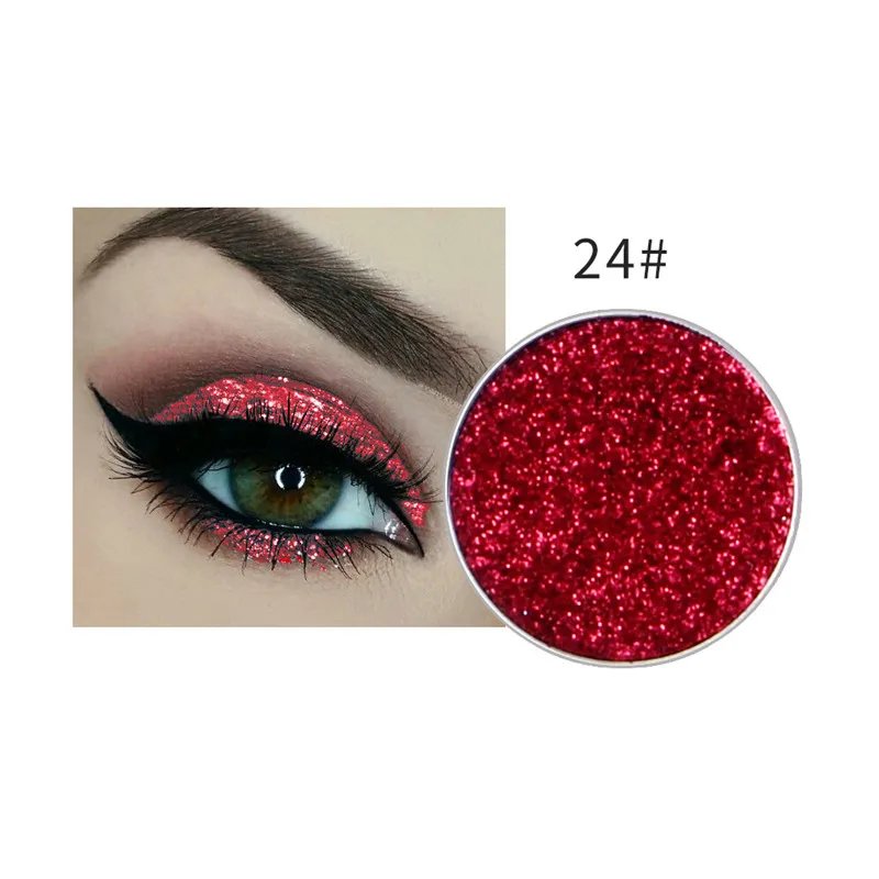 NICEFACE 30 цветов(1-30) блеск Тени для век косметический макияж алмазные губы Свободные Тени для век макияж глаза пигмент блестящая пудра - Цвет: 24