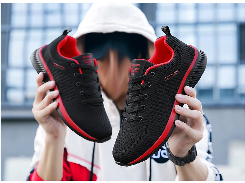 Size 47 Cool Fly-Wire Running Shoes Men Sneakers Zapatillas Hombre Deportiva Sport Shoes City Run Professional Training Shoes