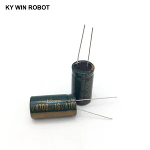 5 шт. алюминиевый электролитический конденсатор 4700 мкФ 16 V 13*25mm frekuasi tinggi радиальный электролитический конденсатор