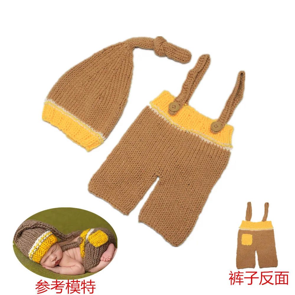 Женская вязаная шапочка и брюки модные Необычные с лентами 2017 |