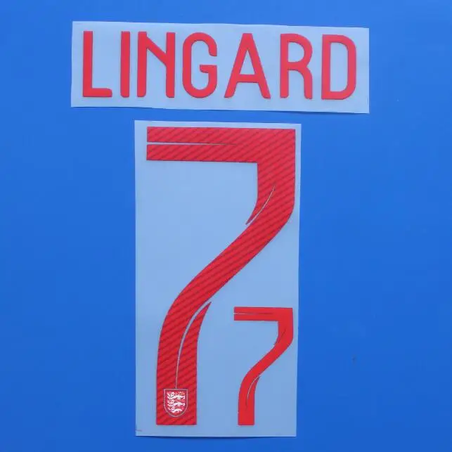 2018 England KANE BKEHACM STERLING ARDY RASHFORD DELE LINGARD Football Font Print Customize Number Stamping Patches Badges |