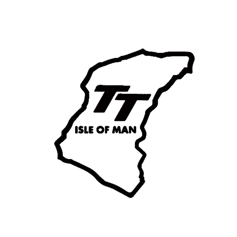 Новая наклейка &quotострова Мэн ТТ&quot забавная JDM на заднее стекло автомобиля дверь