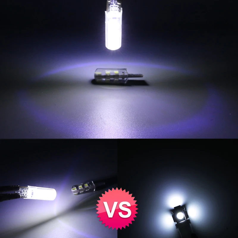 Hlxg 10 шт. t10 led w5w автомобильный светильник Автоматическая внутренняя светодиодная