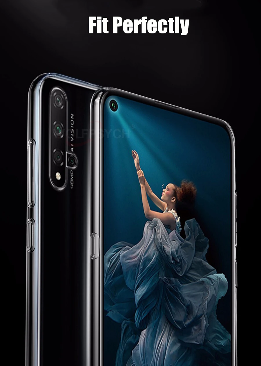 Тонкий прозрачный силиконовый мягкий чехол для huawei Honor 20 чехол прозрачный TPU чехол для Honor 20 9X Pro Чехол для телефона на Honor 20 Lite