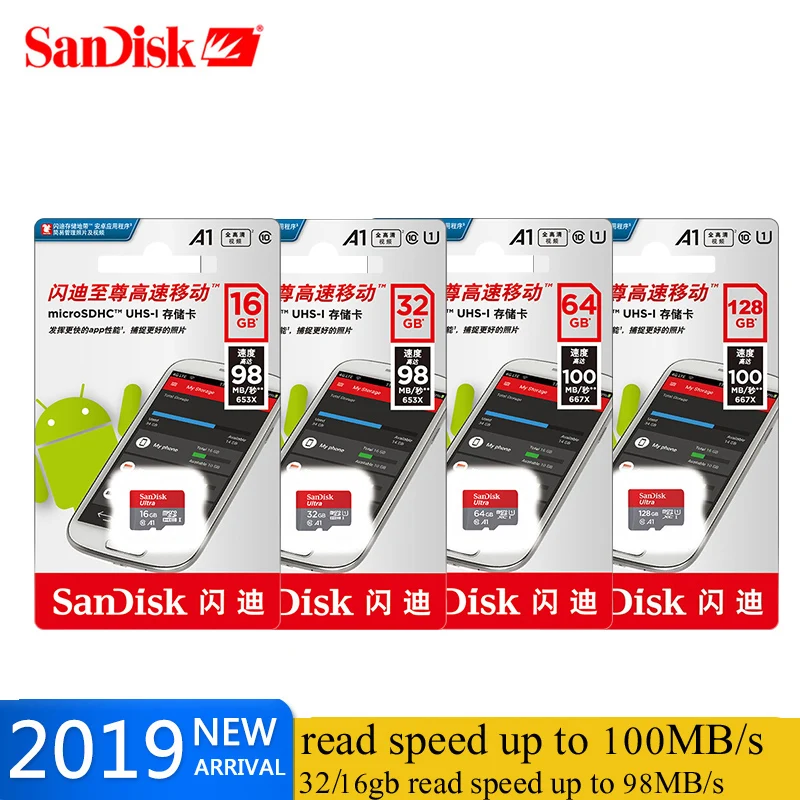 SanDisk карта памяти micro sd класс 10 16 ГБ 32 64 128 ГБ|Карты памяти| |