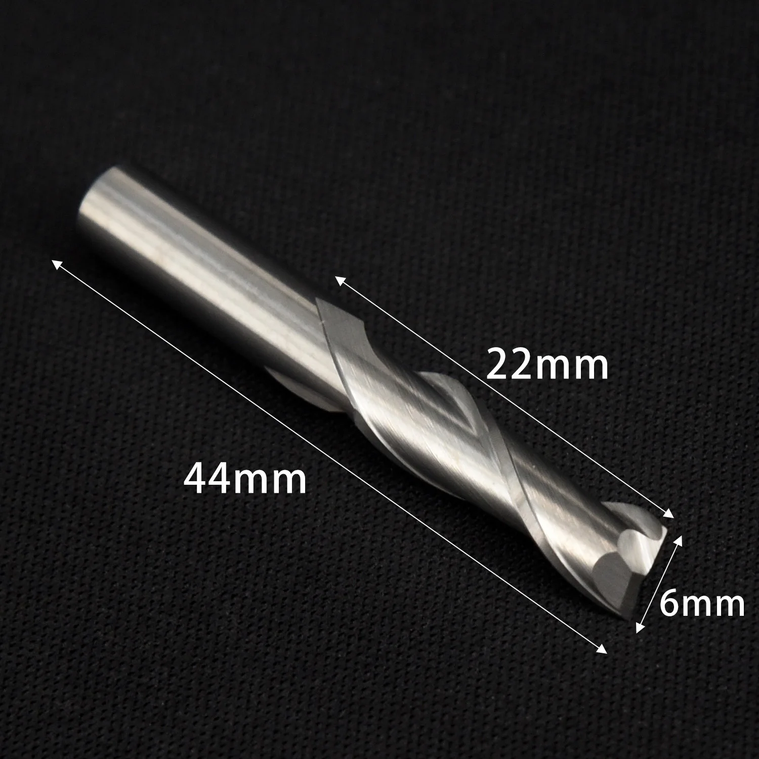 ПВХ спиральный резак для резки двойной флейты дерево антипригарный Металл