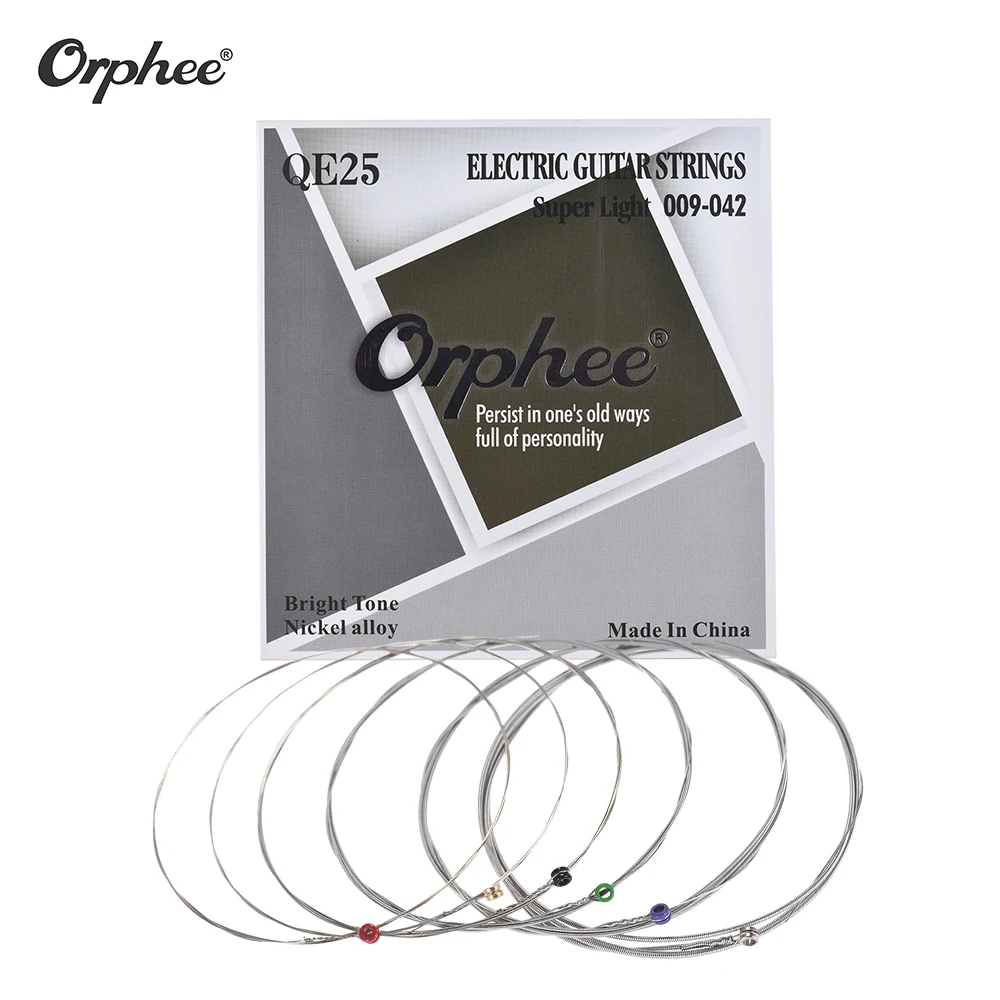 Струна Orphee для электрогитары 6 шт./шестиугольный стальной сердечник никелевый