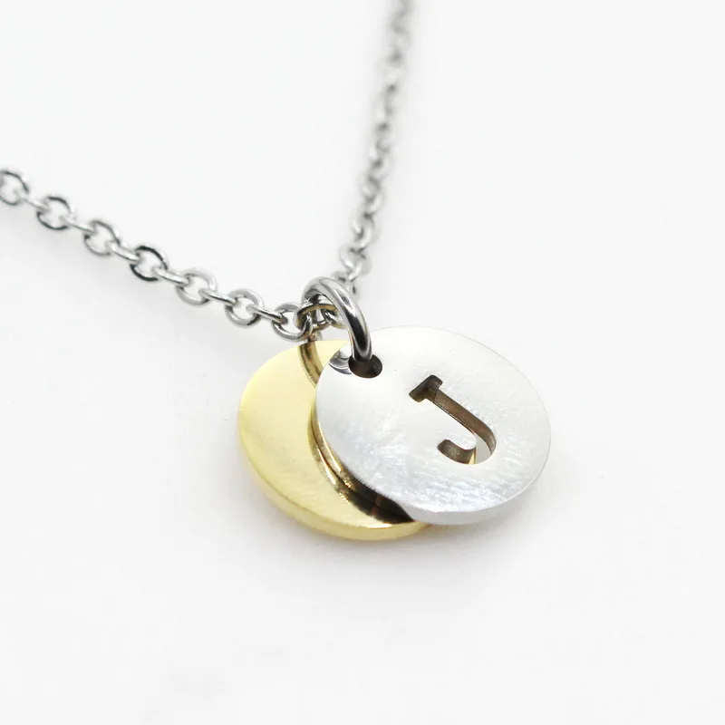 Цепочка Из Нержавеющей Стали с подвеской в виде букв алфавита | Украшения и