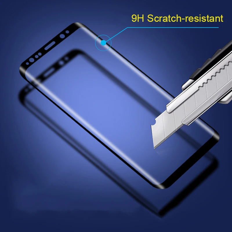 Suntaiho 4D полное покрытие закаленное Стекло для samsung Galaxy S9 плюс S8 Экран протектор 3D