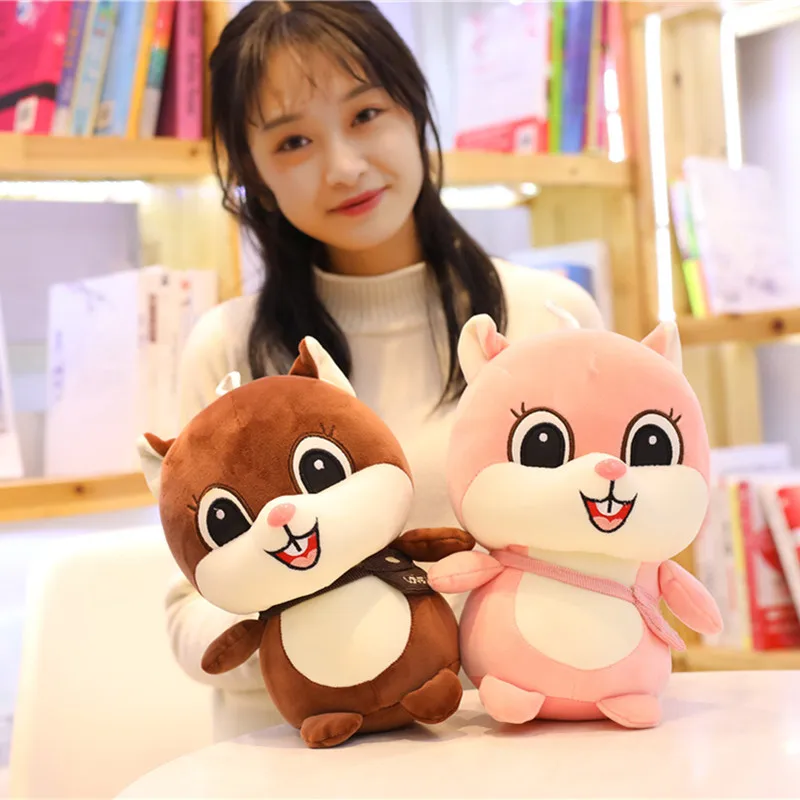 Рюкзак БелКА из мультфильма мягкая плюшевая игрушка в виде животного милая