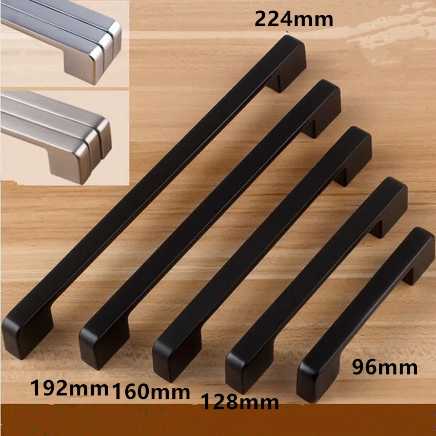 Ручка для кухонного шкафа 96128 160 192 224 320 мм|furniture drawer handles|furniture ledhandle bar |