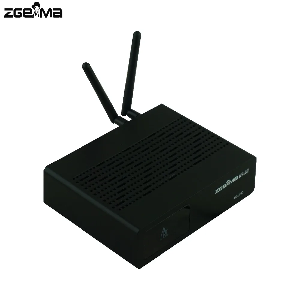 2 шт./лот ZGEMMA H9.2H 4K UHD TV Box Linux OS E2 двухъядерный H.265/HEVC мультипотоковый коридор + T2/C