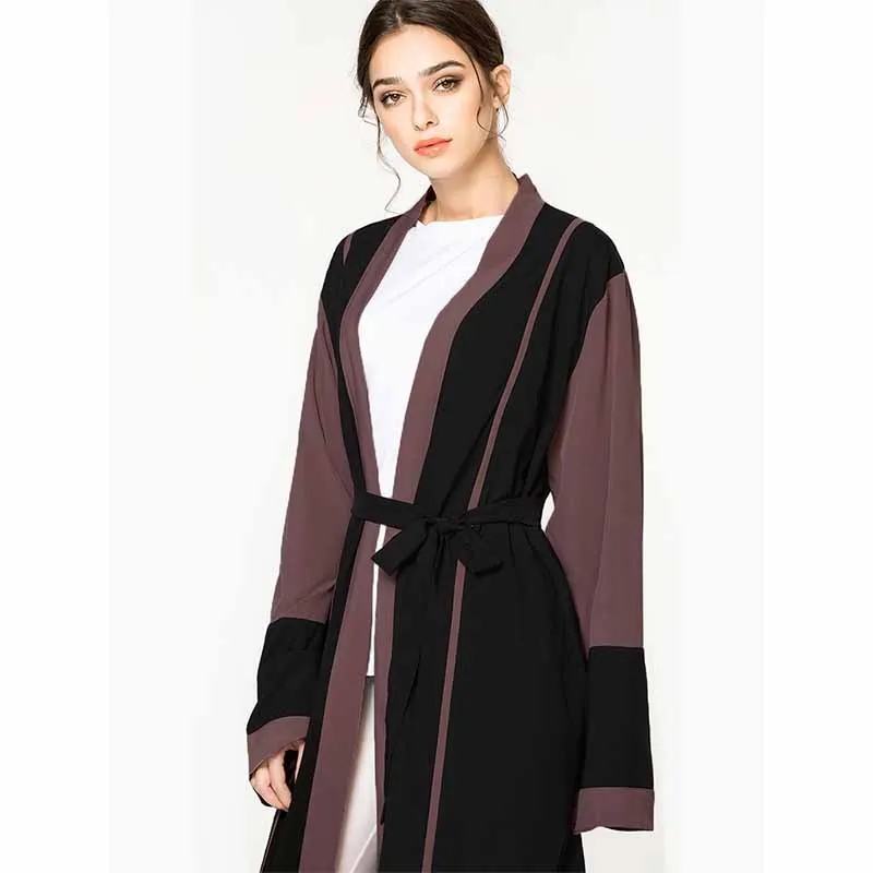 Мусульманское женское кардиган абайя платье кафтан халат Дубай Женская