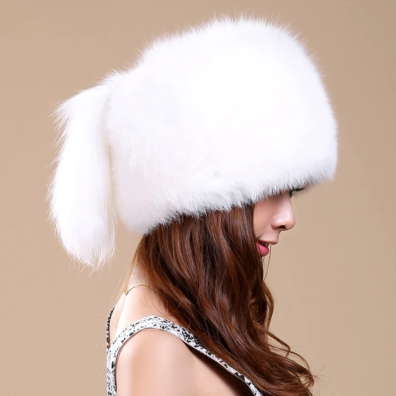 Меховые шапки русская Мода шапка бомбер 2018 роскошные меховые из натурального