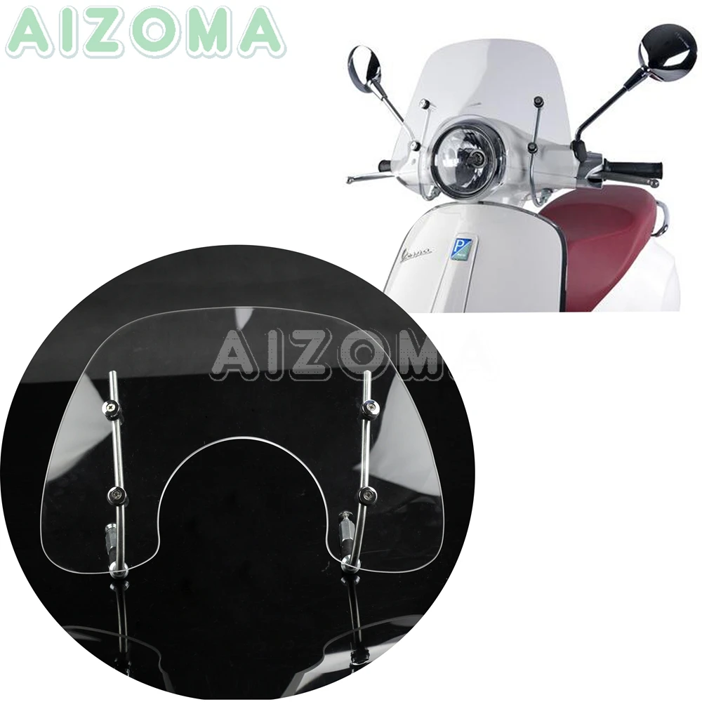 Прозрачные скутеры летают экран болт ветрового стекла-на для Vespa Primavera 150 125cc метакрилатный экран обтекателя ветра s w/кронштейн