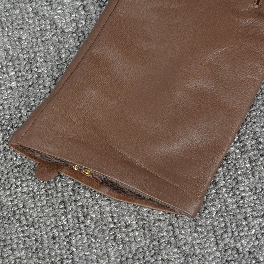 Jancoco Max, черные и коричневые, новинка, натуральная овчина, кожаные перчатки, зимние, теплые, бренд, для вождения, варежки для мужчин, S2058
