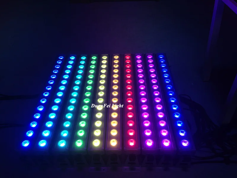 4 лот 14*30 Вт COB 3in1 rgb pixel led настенная шайба бар ip65 наружная Ландшафтная Светодиодная