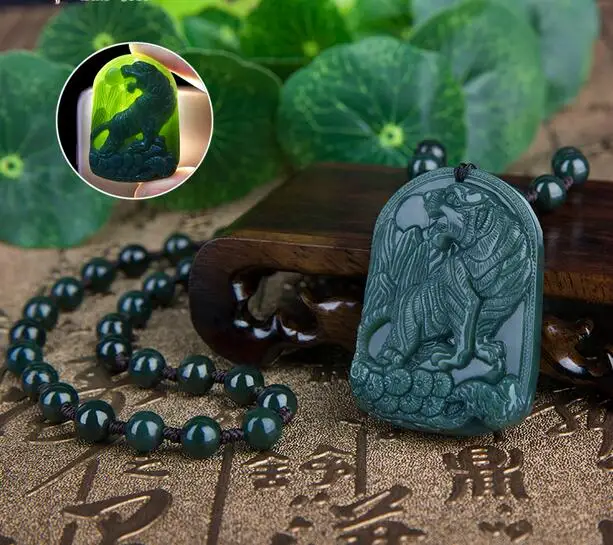 Подвеска XinJiang Hetian Jades 3D резной Женский Мужской амулет Nephrite ювелирные изделия |