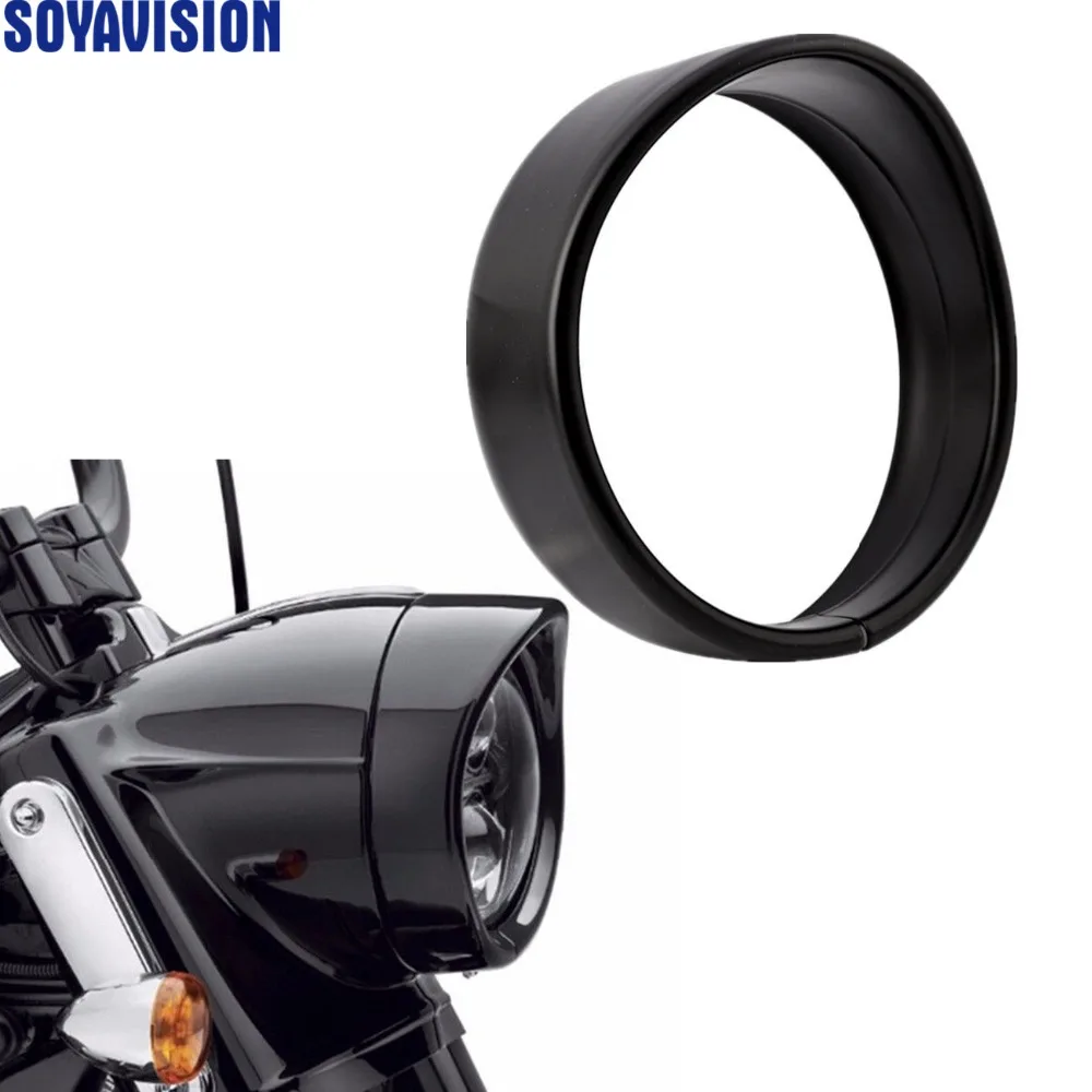 Мотоциклетные аксессуары черное/хромированное отделочное кольцо для Harley Touring Road