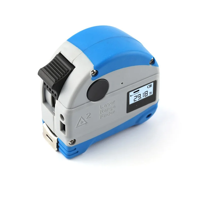 30M Laser Rangefinder+ 5M Anti-fall Steel Tape Metric and Inch Tape measure High Precision Distance Meter