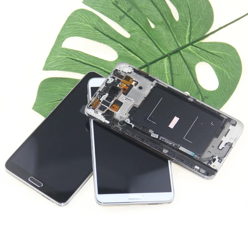 Для SAMSUNG Galaxy Note3 сенсорный экран Note 3 N9005 N900 LCD дигитайзер черный белый|Сенсорные