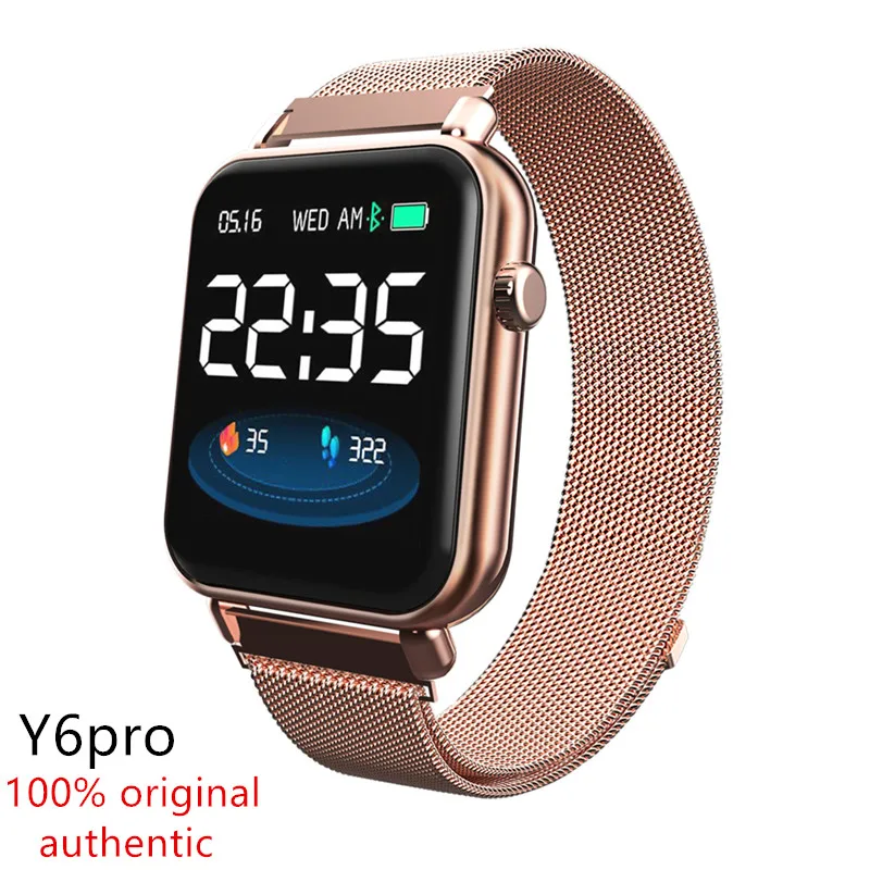 AMYNIKEE Y6 Pro, умные часы, IP67, водонепроницаемые, Bluetooth, умные часы, пульсометр, кровяное давление, фитнес-трекер для Android, IOS, PKP69