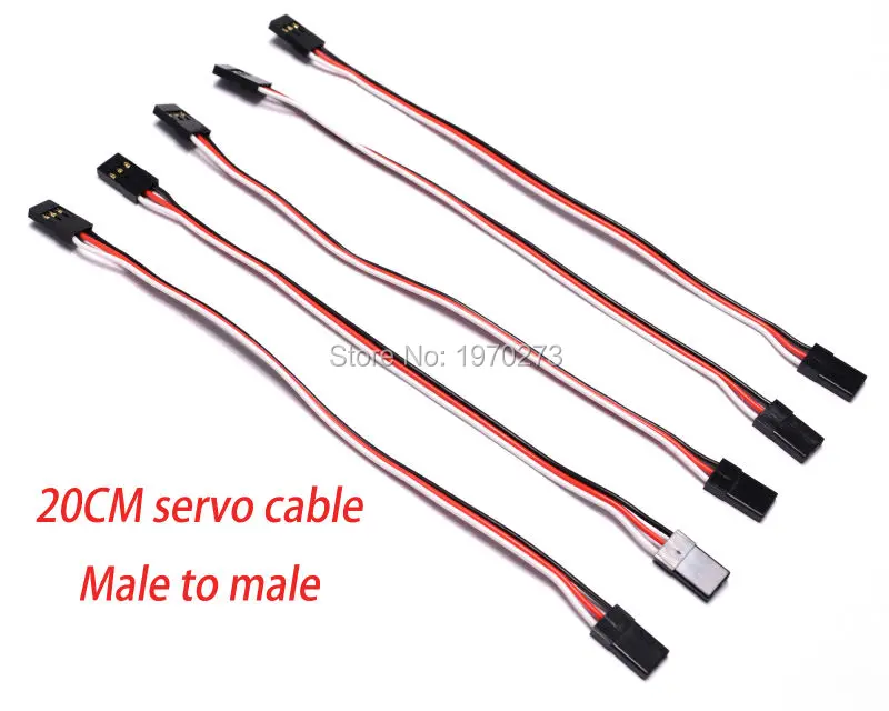 Удлинитель для квадрокоптера JR RC 5 шт. 200 мм 20 см штекер штекер|cable signal booster splitter|servo