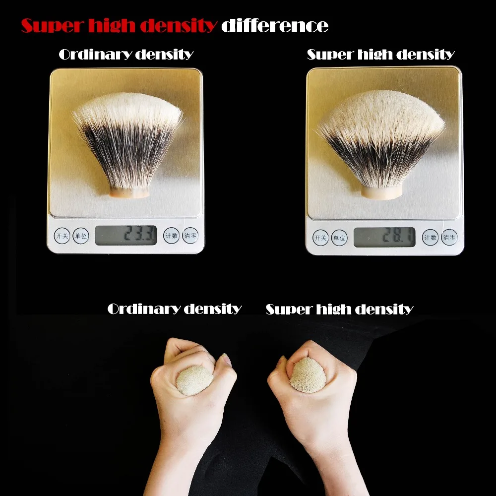 OUMOBRUSH-SHD шелковая HMW slivertip щетка для бритья с гелевым наконечником