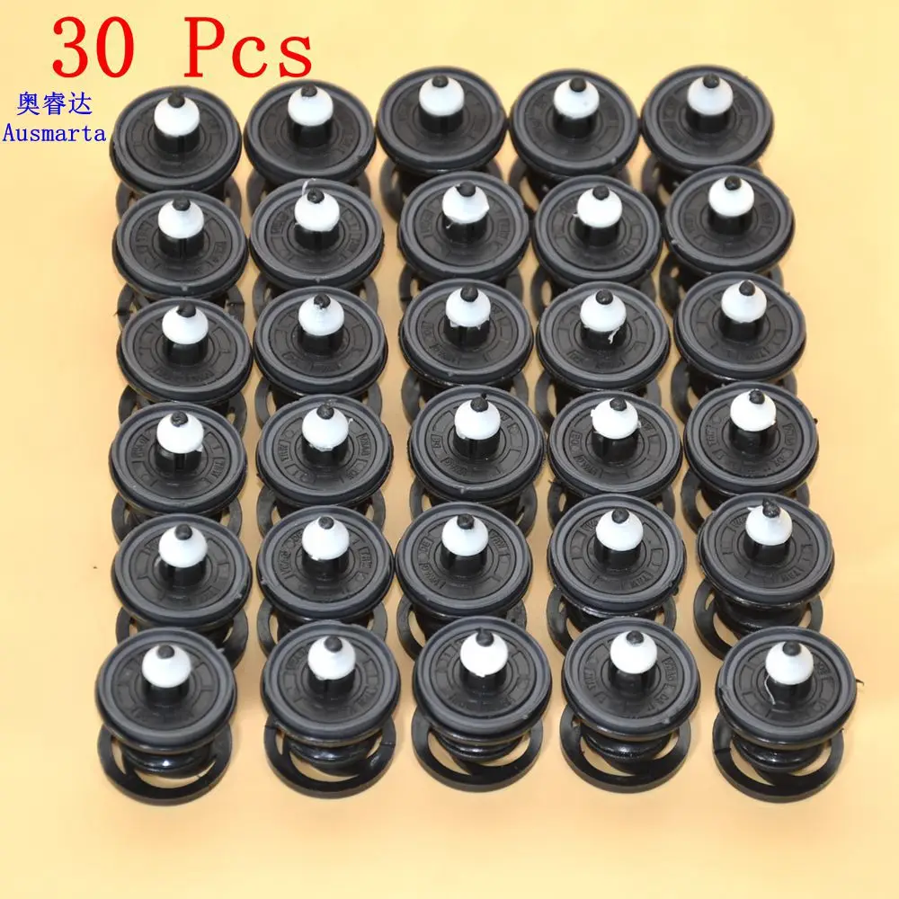 30 Pcs 10-100 P cs OEM подлинное внутренняя отделка двери Панель нажимной тип крепежа зажимы для SCIROCCO T4/T5 A1 A4 Q3 Q5 Q7 сиденье 7L6 868 243 - Название цвета: 30 Pcs