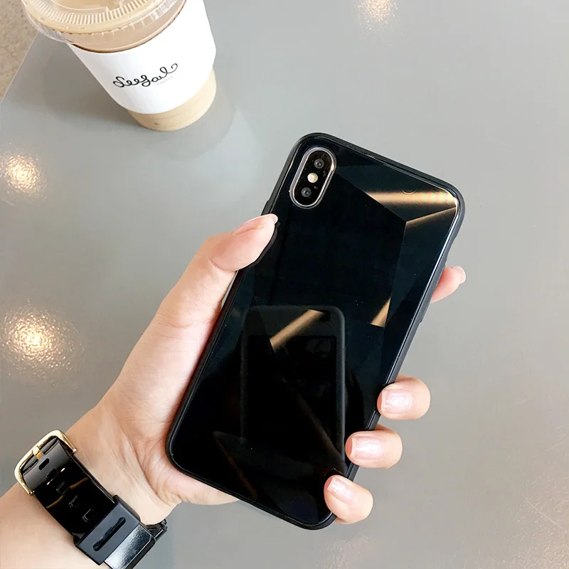 Роскошный чехол для iPhone X 7 8 Plus Xr Xs макс. закаленное стекло 6 S 6s iPhone8 жесткий Coque Ipone