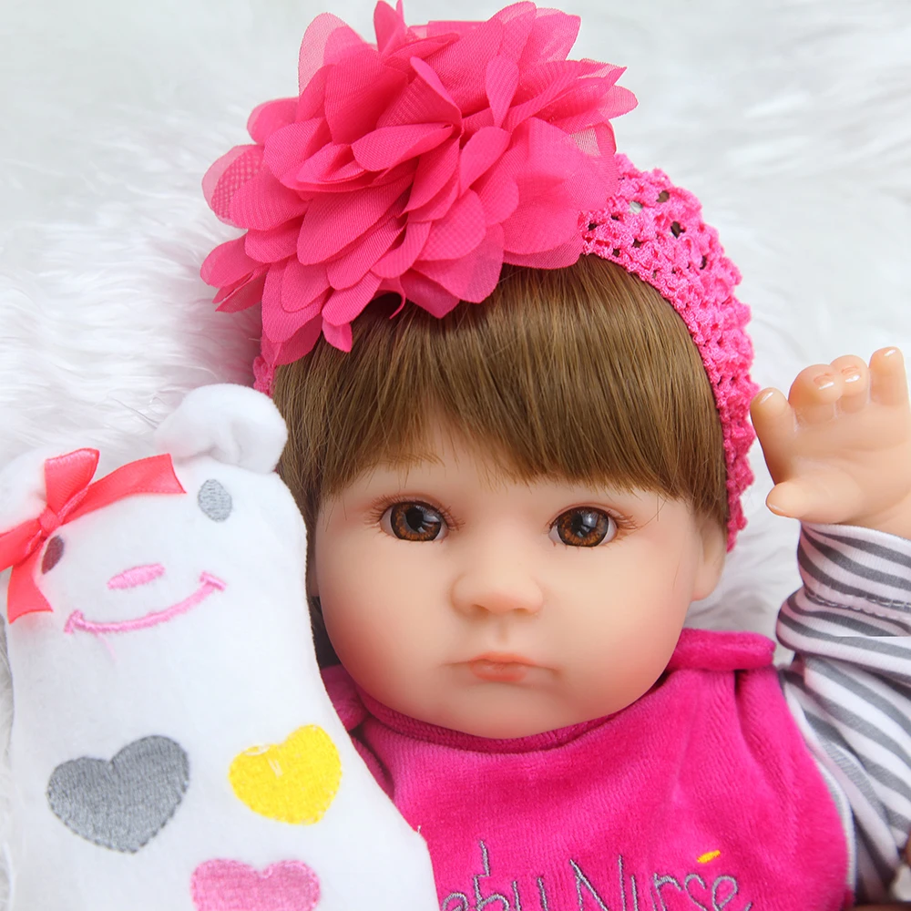 Forrsdor 40cm Lovely doll simulation soft rubber environmental lifelike baby girl play toys Best-selling Europe and America | Игрушки и
