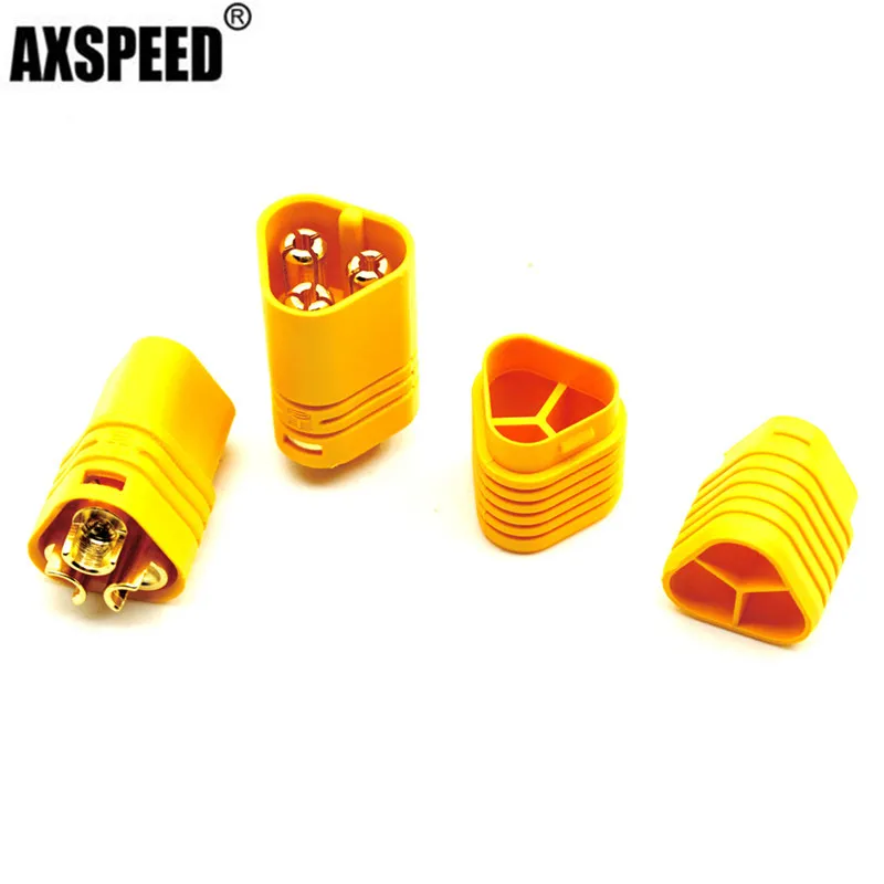 AXSPEED 1/5 пар, MT60 3,5 мм, фоторазъем, 3-контактный патрон, штепсельная Вилка для аккумулятора RC, ESC для двигателя
