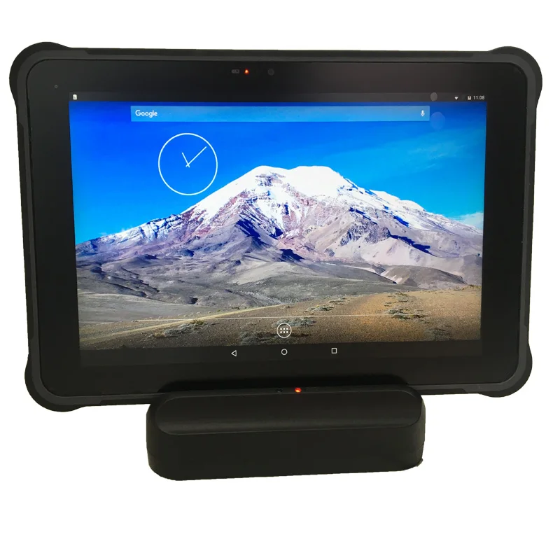 

Прочный планшетный ПК Android 7,0, солнечный экран H1920 V1200 450 nits LCD промышленный 10 дюймов с док-станцией и батареей 8400 мАч