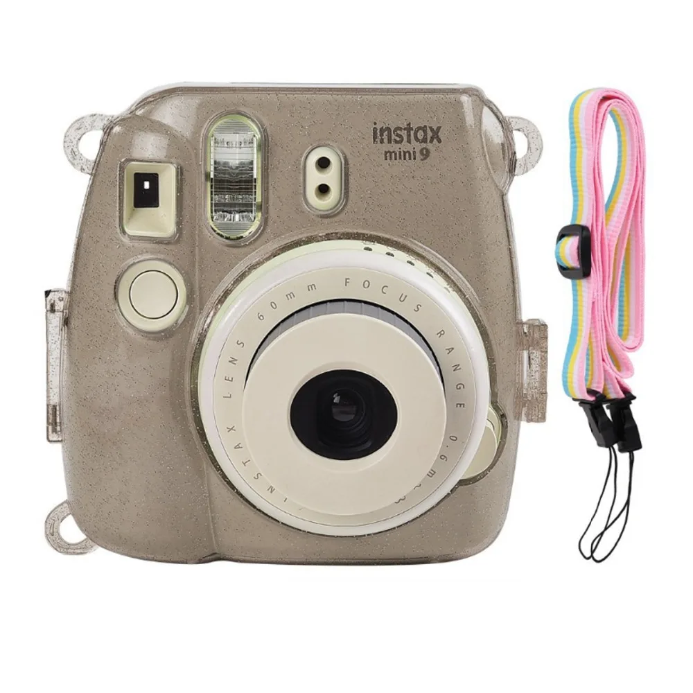 Блестящий цветной пластиковый защитный чехол для Fujifilm Instax Mini 9 mini 8 + мгновенная