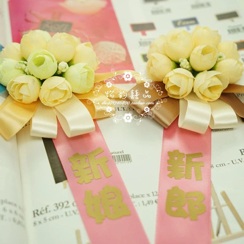 Western style wedding bride and groom boutonniere corsage corsages newcomer lapel flower brothers si|weddings|wedding corsagewedding gift |