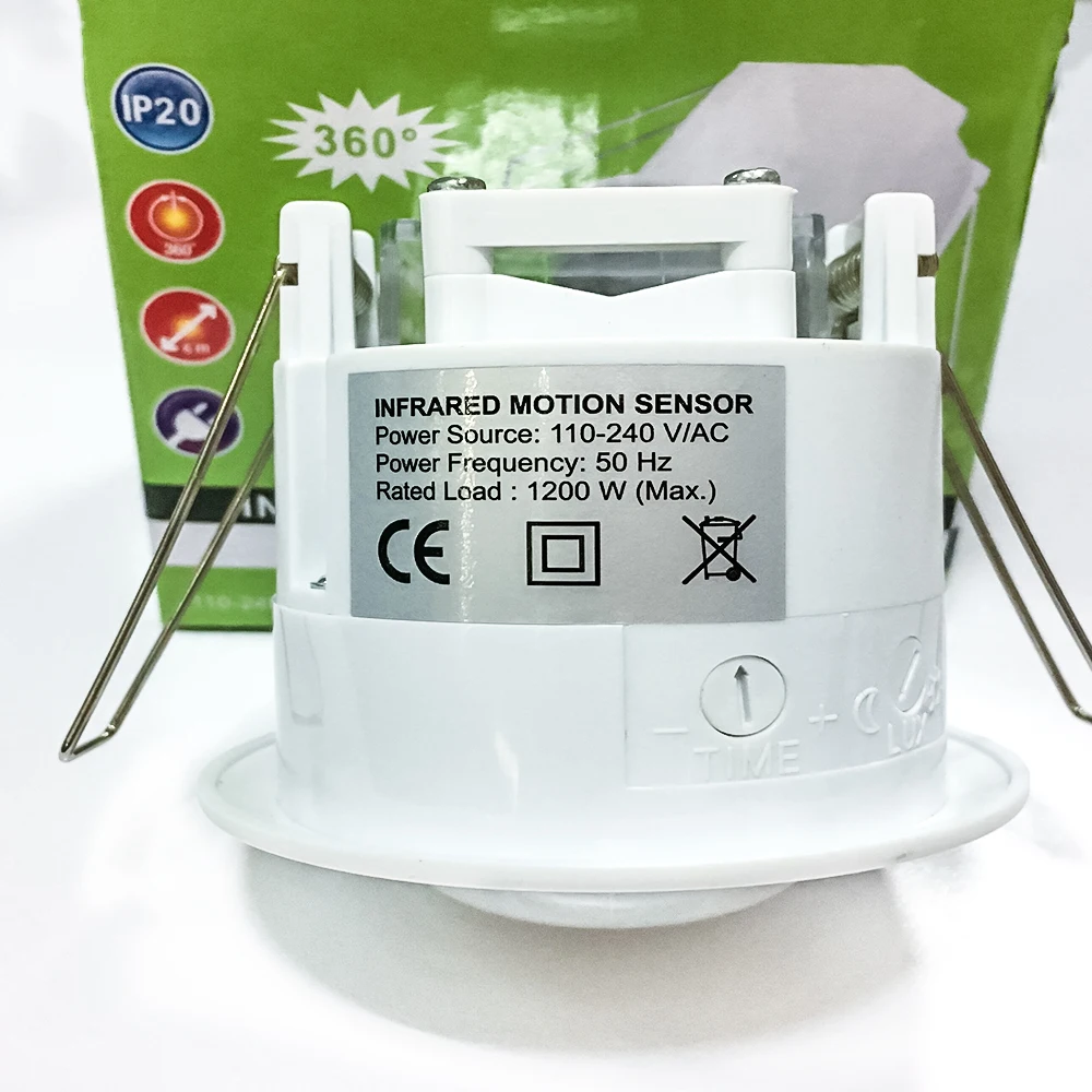Etouch 110 V-220 V/AC 360 градусов умный инфракрасный датчик движения из PIR светильник переключатель детектор для Светодиодный светильник ing(ET041