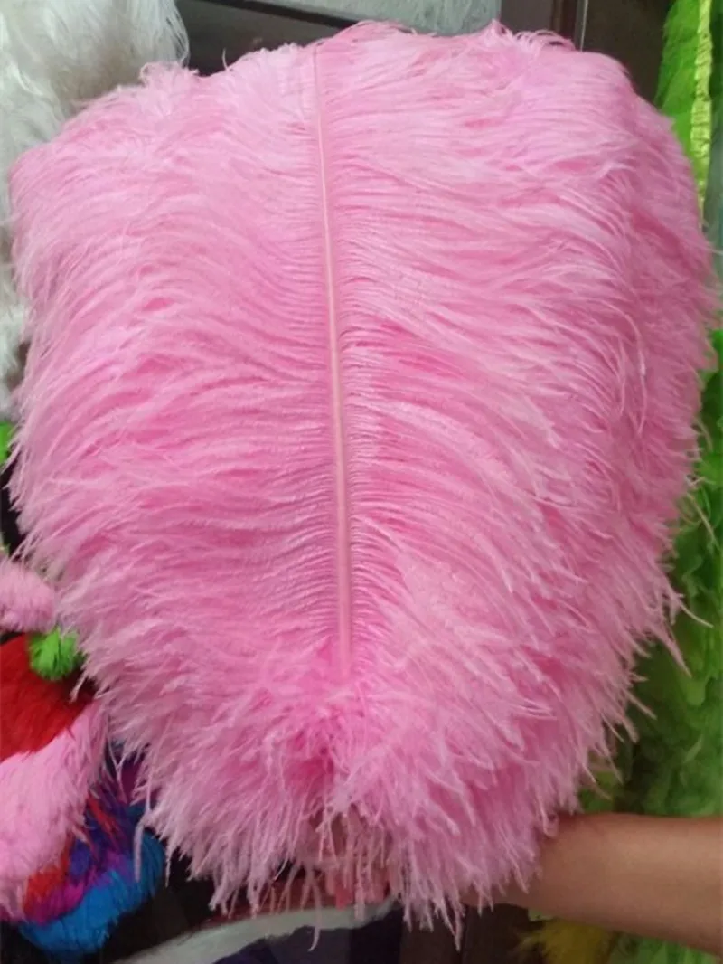 

50 шт Розовое страусиное перо высокое качество перья свадьба 45-50 см 18-20 дюймов свадебное украшение шлейф