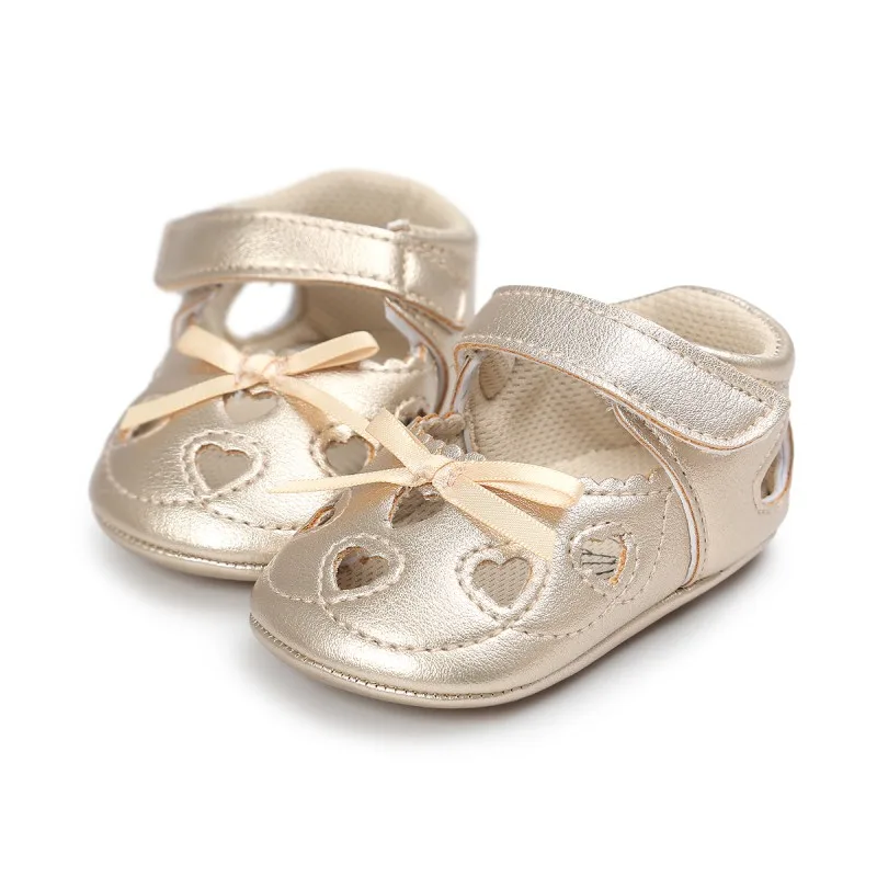Босоножки с бантом для новорожденных летние сандалии принцесс вырезами удобные