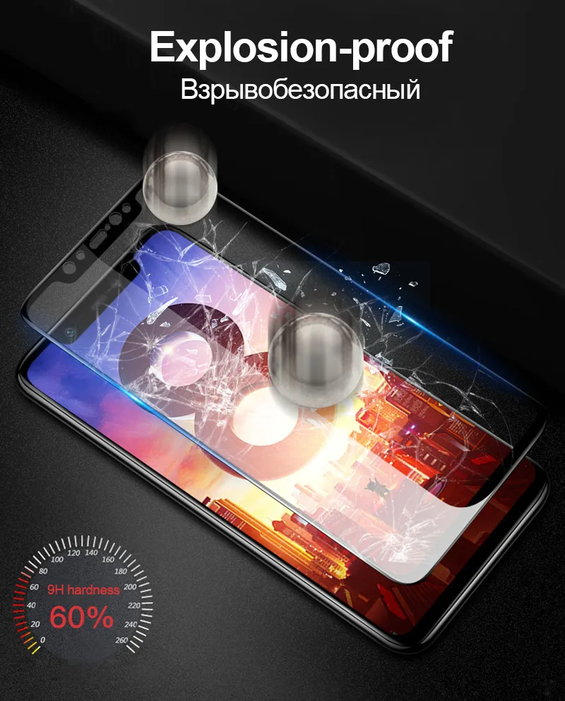 Защитное стекло TOMKAS для Xiaomi PocoPhone F1, закаленное стекло, пленка для Xiaomi PocoPhone F1, защитное стекло Poco Phone F1