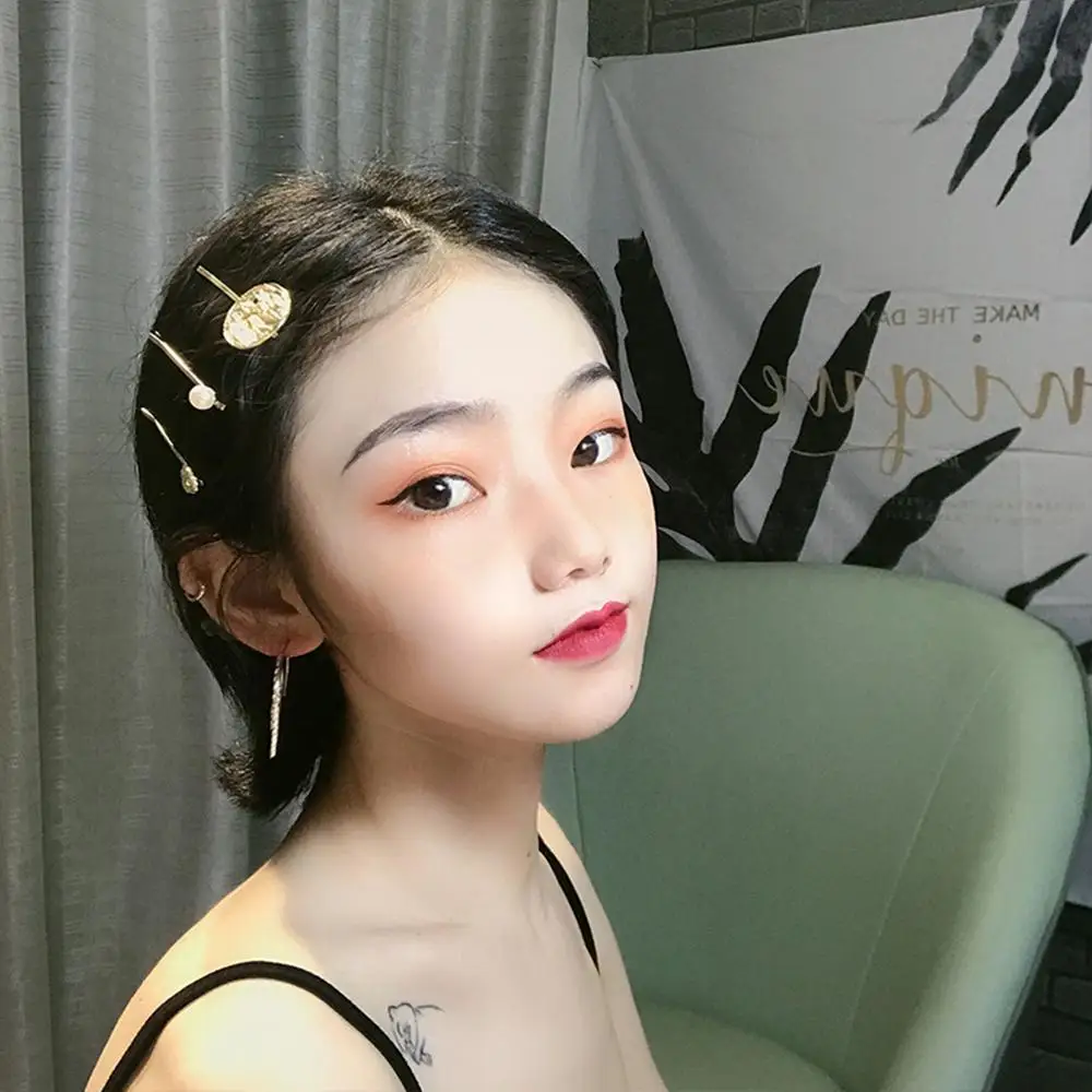 2 шт/3 шт Имитация жемчужные заколки для волос женщин Металлические хрустальные