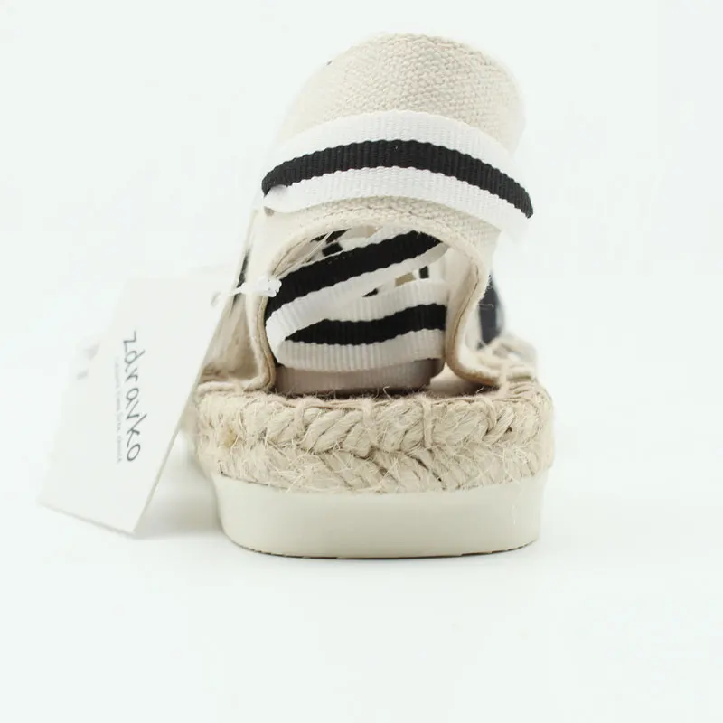 Женские Espadrilles на плоской подошве со шнуровкой и ремешком щиколотке|Обувь без