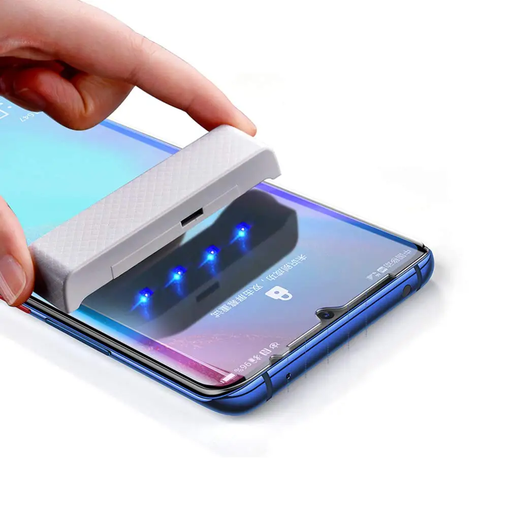Полностью жидкий клей УФ закаленное стекло для Huawei P30 Pro Защита экрана Mate 20 Lite RS