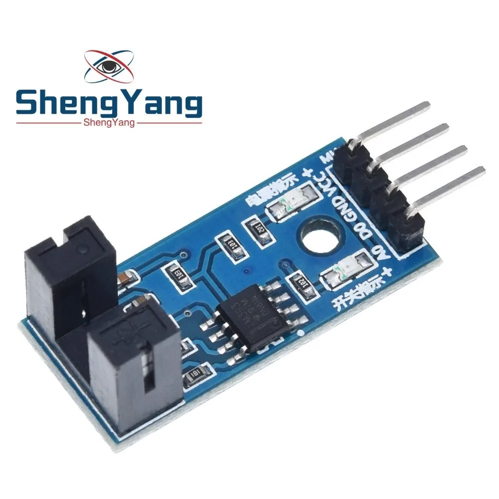 Шэньян F249 4 контактный инфракрасный Скорость Сенсор модуль для Arduino/51/AVR/PIC 3 V 5V