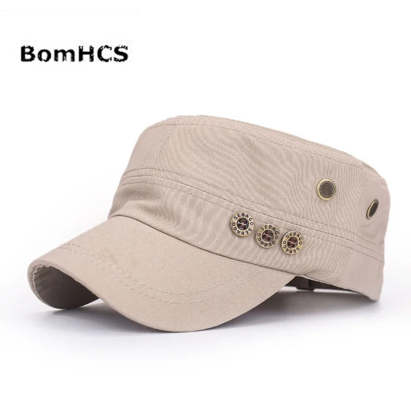 BomHCS новая Корейская мужская и женская плоская кепка Весенняя Модная хлопковая