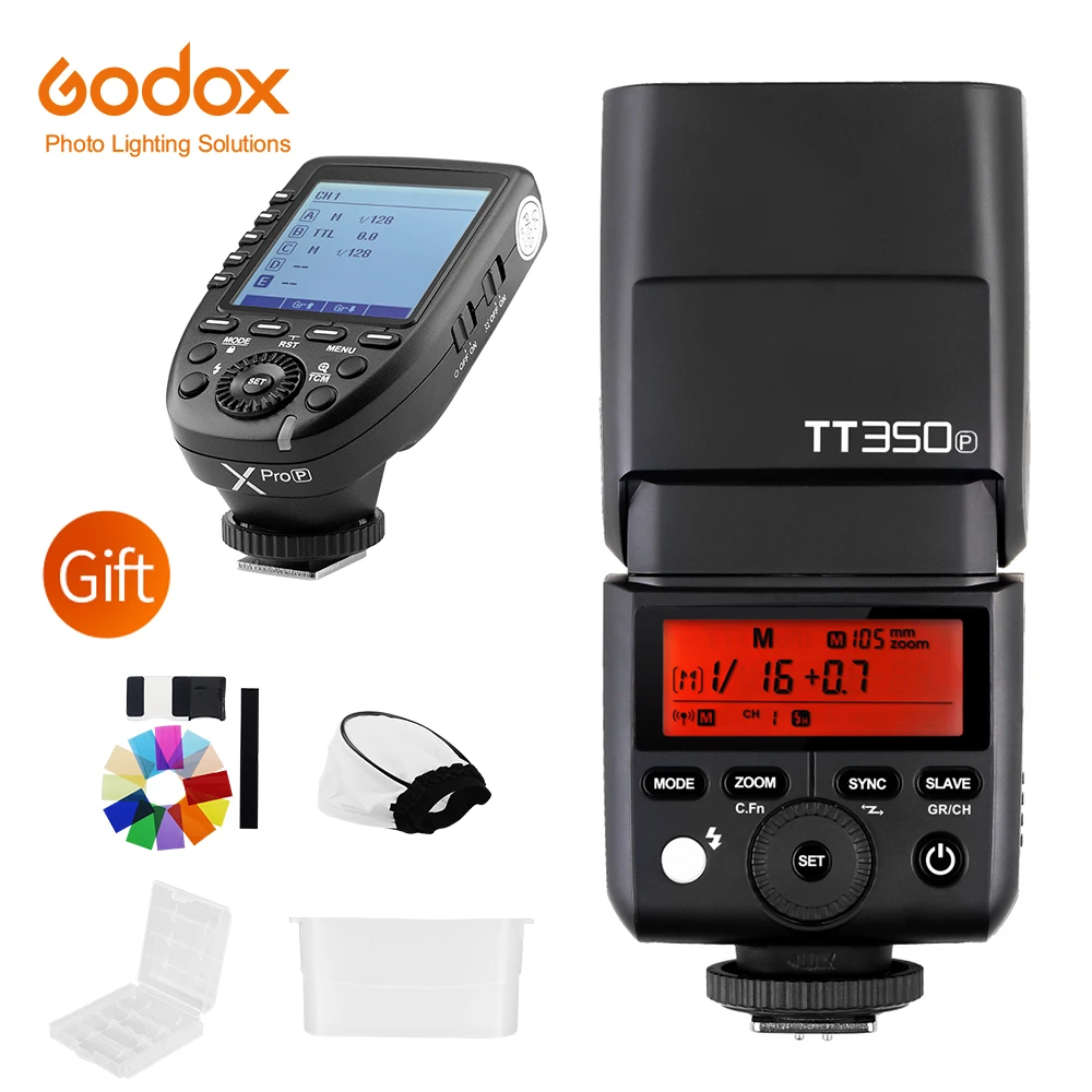 Godox Мини Вспышка TT350P Камера флэш-ttl HSS GN36+ Godox Xpro-P вспышка триггера для Pentax 645Z K-3II K-1 KP K-50 K-S2 K70 Камера