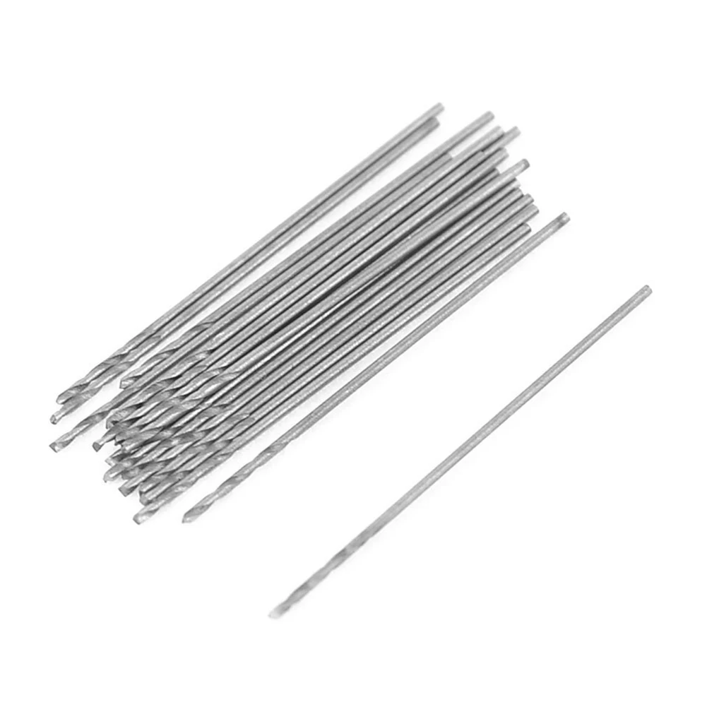 

20 Pcs 0.5mm Diameter Straight Shank Metal Spiral Twist Drill Bit