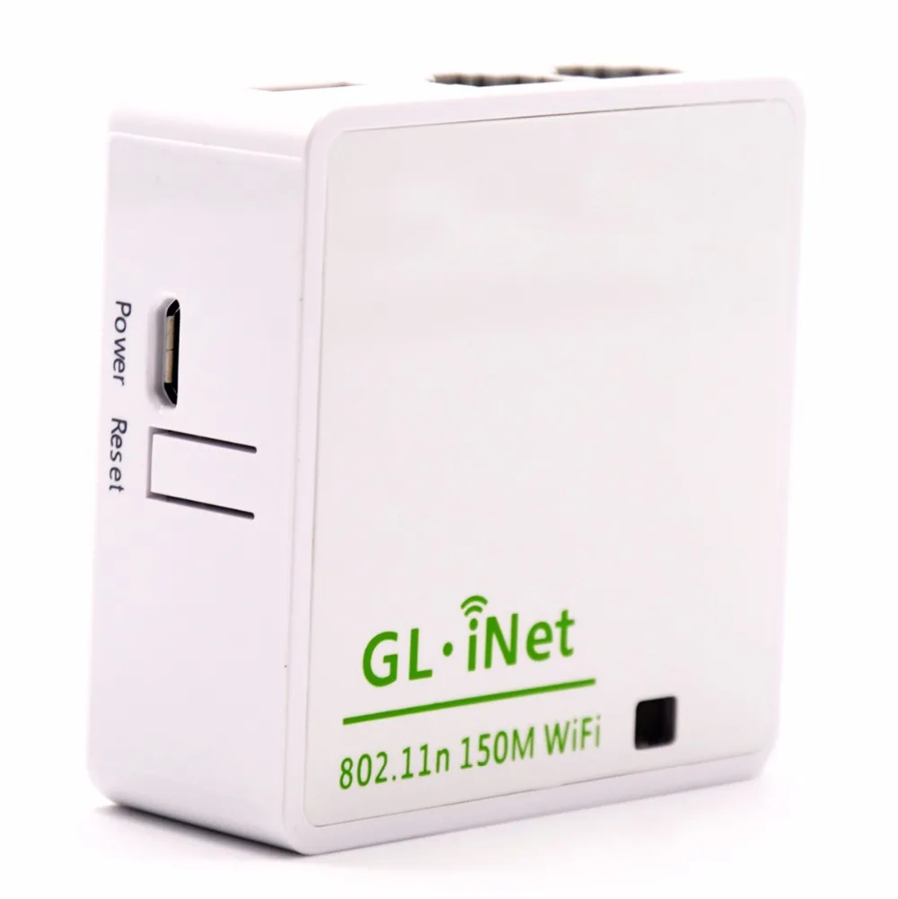 50 штук упак. GL iNet 6416 Atheros AR9331 802.11n 150 Мбит/с беспроводной мини WiFi роутер OPENWRT openvpn +